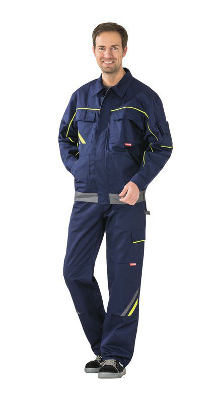 Produktbild Planam Visline Arbeitsjacke V2 Bundjacke marine gelb zink Größe 98 bild 2