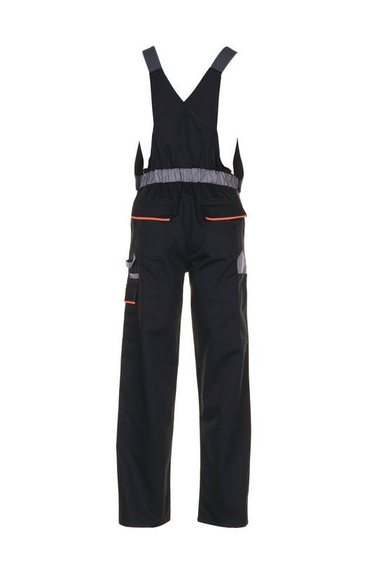 Produktbild Planam Visline Arbeitshose Latzhose schwarz orange zink Größe 25 bild 3