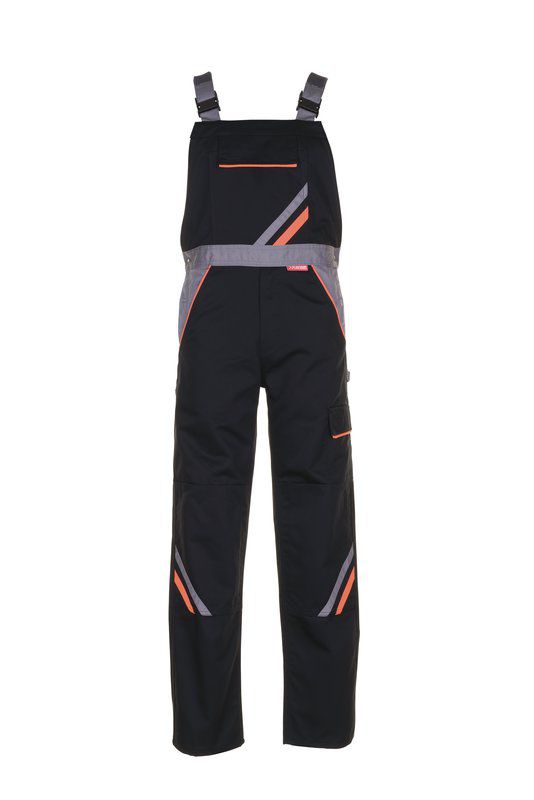Produktbild Planam Visline Arbeitshose Latzhose schwarz orange zink Größe 29