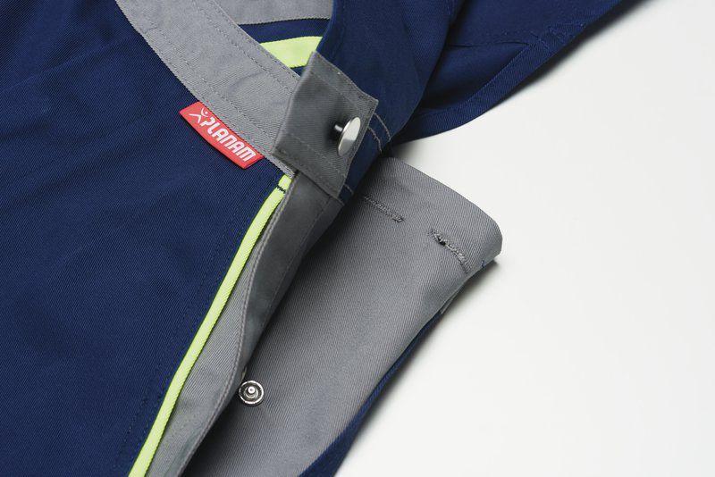Produktbild Planam Visline Arbeitshose Latzhose marine gelb zink Größe 54 bild 6