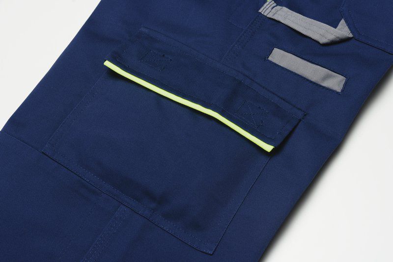 Produktbild Planam Visline Arbeitshose Latzhose marine gelb zink Größe 64 bild 7