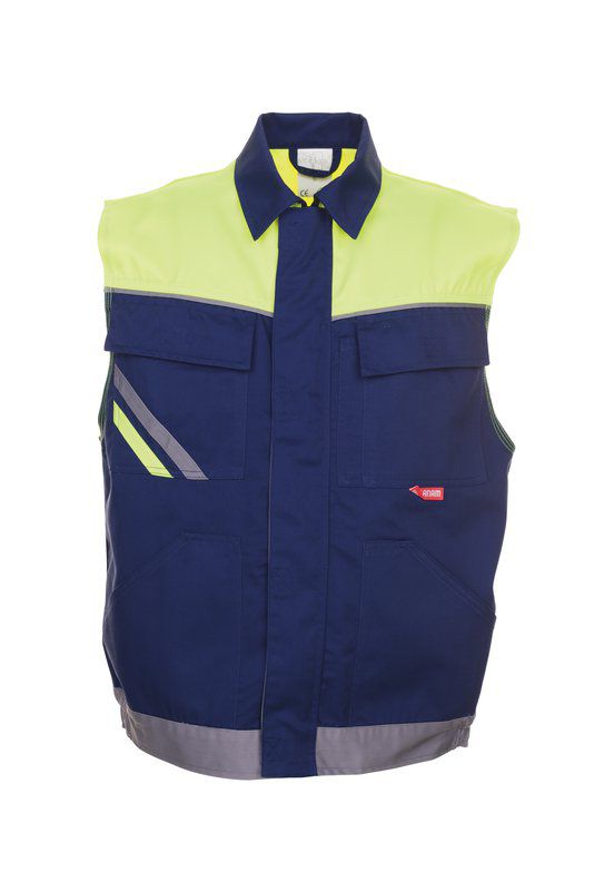 Produktbild Planam Visline Arbeitskleidung Weste marine gelb zink XL