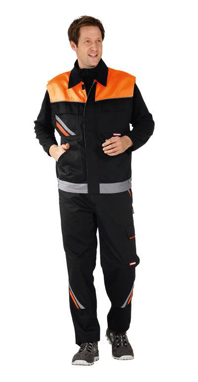 Produktbild Planam Visline Arbeitsweste schwarz orange zink XXL bild 2