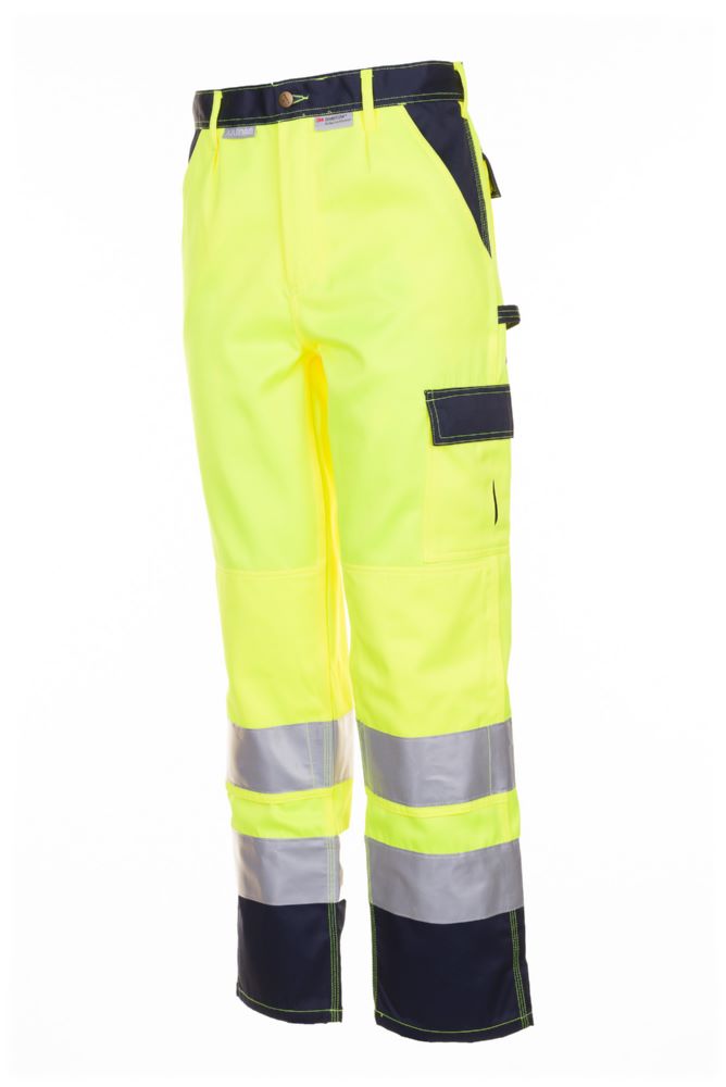 Produktbild Planam Warnschutz Bundhose gelb marine Größe 70 bild 2