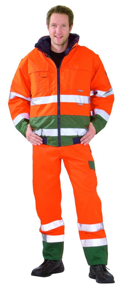 Produktbild Planam Warnschutz Comfortjacke orange grün Größe M bild 2