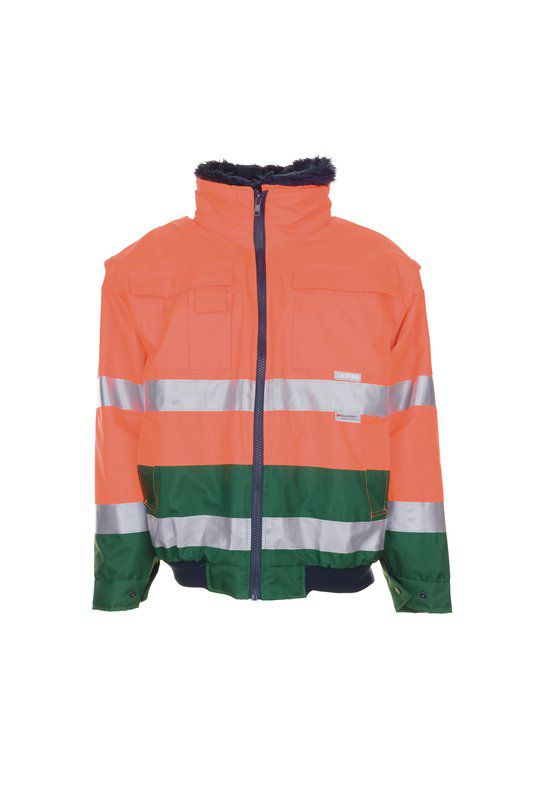 Produktbild Planam Warnschutz Comfortjacke orange grün Größe L