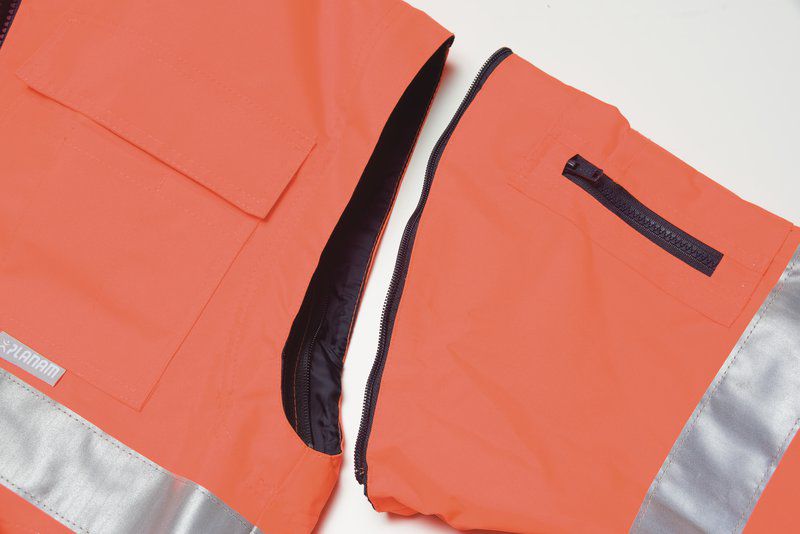 Produktbild Planam Warnschutz Comfortjacke orange grün Größe XXL bild 6