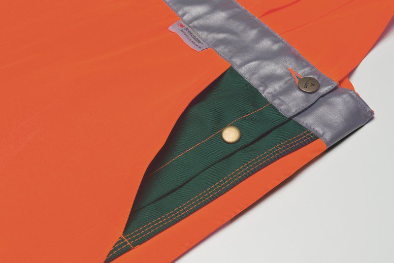 Produktbild Planam Warnschutz Latzhose orange grün Größe 52 bild 8