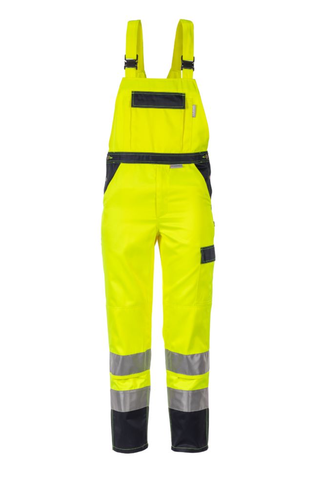 Produktbild Planam Warnschutz Latzhose gelb marine Größe 66