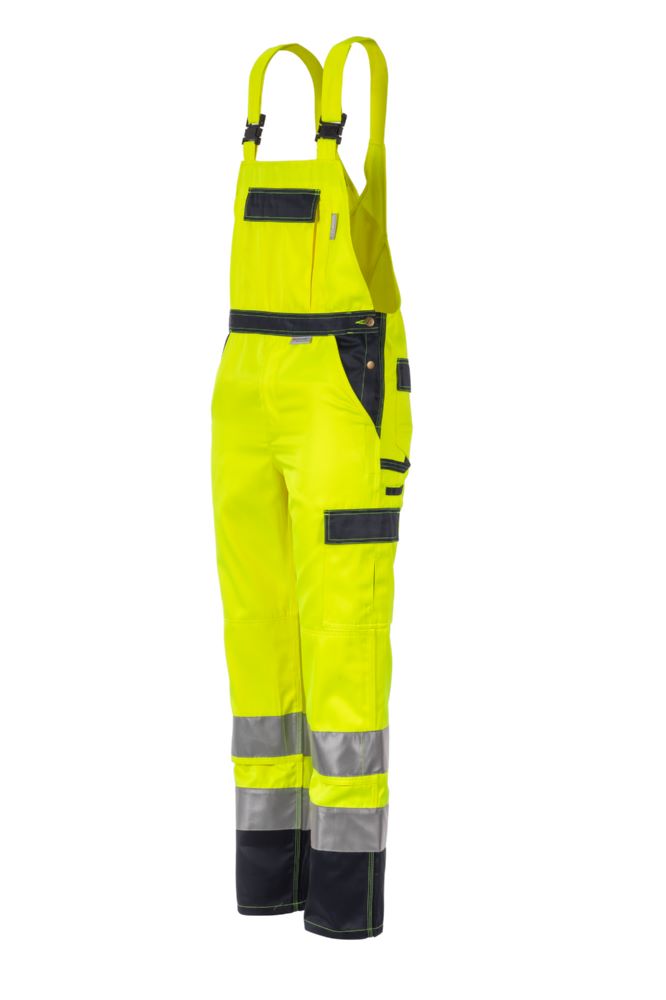 Produktbild Planam Warnschutz Latzhose gelb marine Größe 66 bild 2