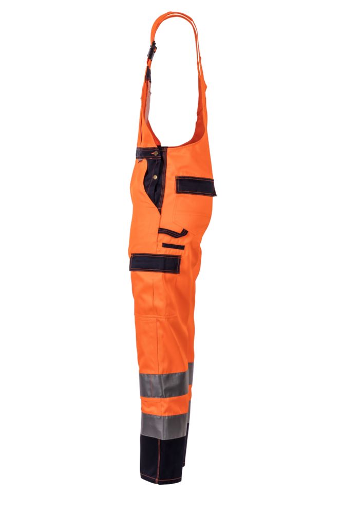 Produktbild Planam Warnschutz Latzhose orange marine Größe 30 bild 3