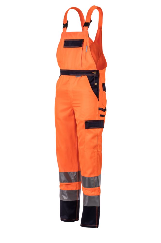 Produktbild Planam Warnschutz Latzhose orange marine Größe 66 bild 2