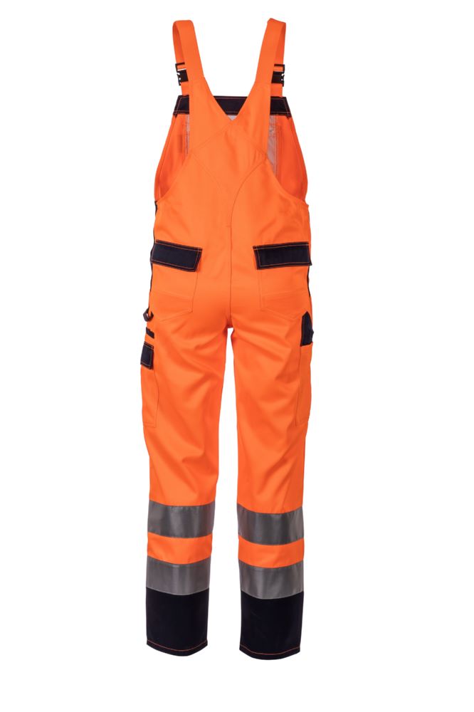 Produktbild Planam Warnschutz Latzhose orange marine Größe 70 bild 4