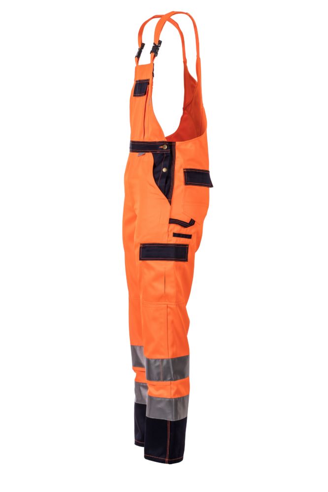 Produktbild Planam Warnschutz Latzhose orange marine Größe 70 bild 3