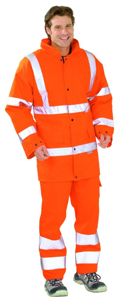 Produktbild Planam Warnschutz Parka Arbeitsjacke uni orange Größe L bild 2