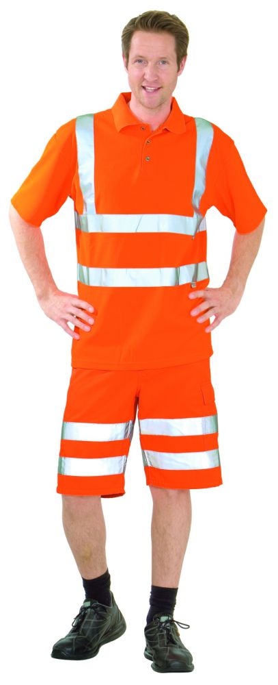 Produktbild Planam Warnschutz Poloshirt uni orange Größe S bild 2