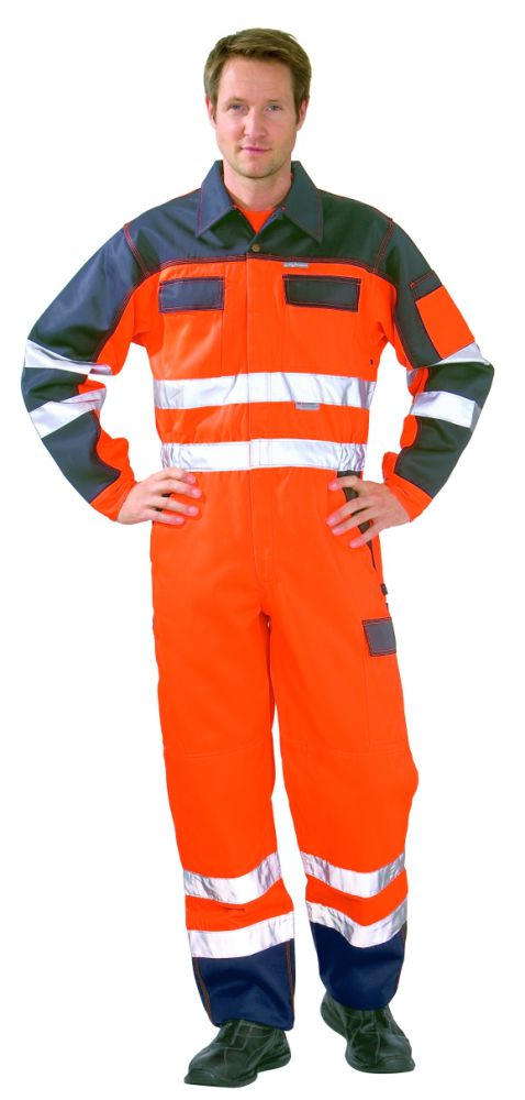 Produktbild Planam Warnschutz Rallyekombi Arbeitsoverall orange marine Größe 64 bild 2