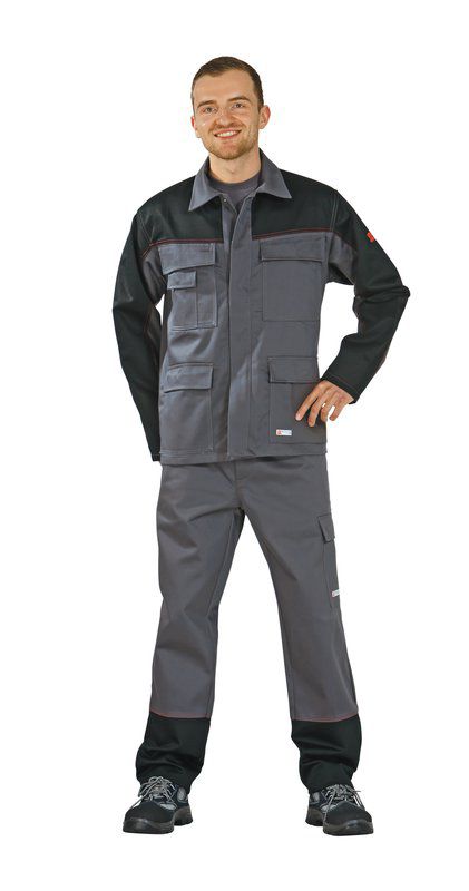 Produktbild Planam Weld Shield Arbeitsjacke grau schwarz Größe 46 bild 2