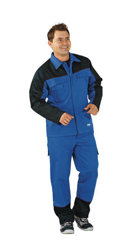 Produktbild Planam Weld Shield Arbeitsjacke kornblau schwarz Größe 98 bild 2