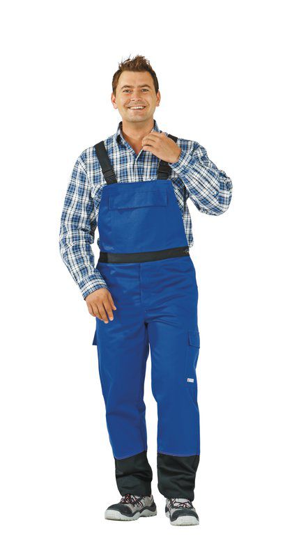 Produktbild Planam Weld Shield Latzhose kornblau schwarz Größe 50 bild 2