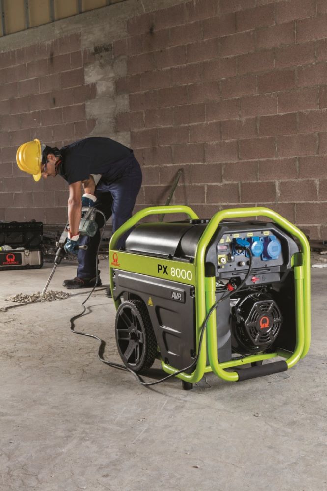 Produktbild PRAMAC Stromerzeuger PX 8000 SHI AVR 230V Benzin Elektrostart bild 2