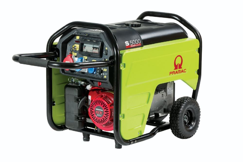 Produktbild PRAMAC Stromerzeuger S 5000 THB ISO AVR 230V oder 400V Benzin Elektrostart