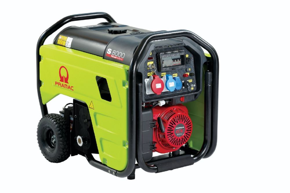 Produktbild PRAMAC Stromerzeuger S 8000 THB ISO AVR 230V oder 400V Benzin Elektrostart