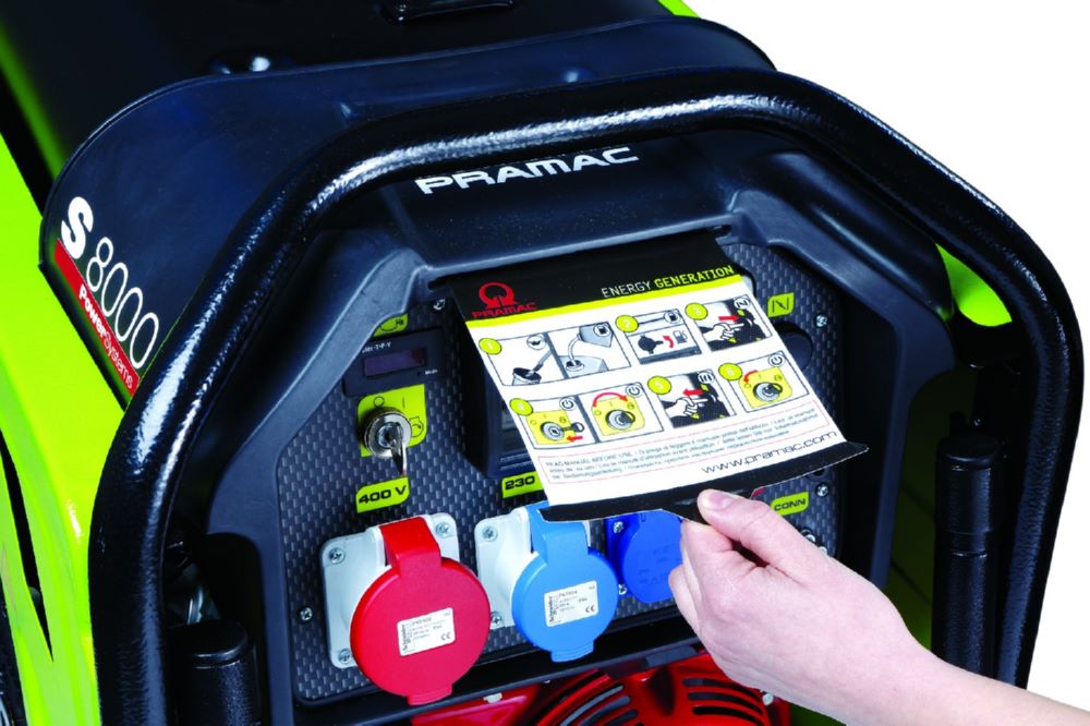 Produktbild PRAMAC Stromerzeuger S 8000 THB ISO AVR 230V oder 400V Benzin Elektrostart bild 3