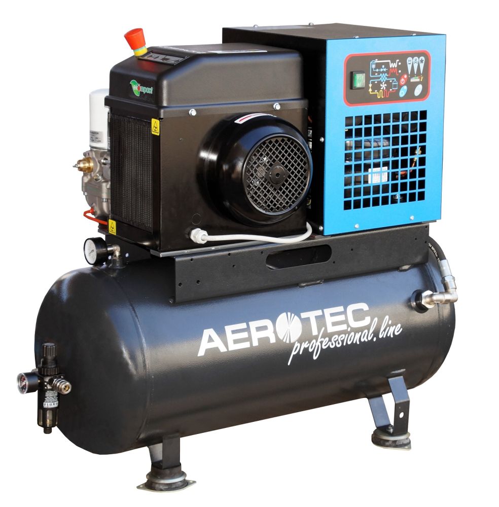 Produktbild AEROTEC Schraubenkompressor mit Trockner für den 24h Betrieb 550 x 430 x 390