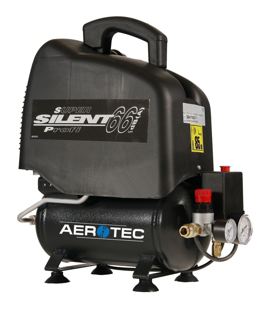 Produktbild AEROTEC Kompressor Vento Silent 6 - 66 dB ölfrei  - 230 Volt