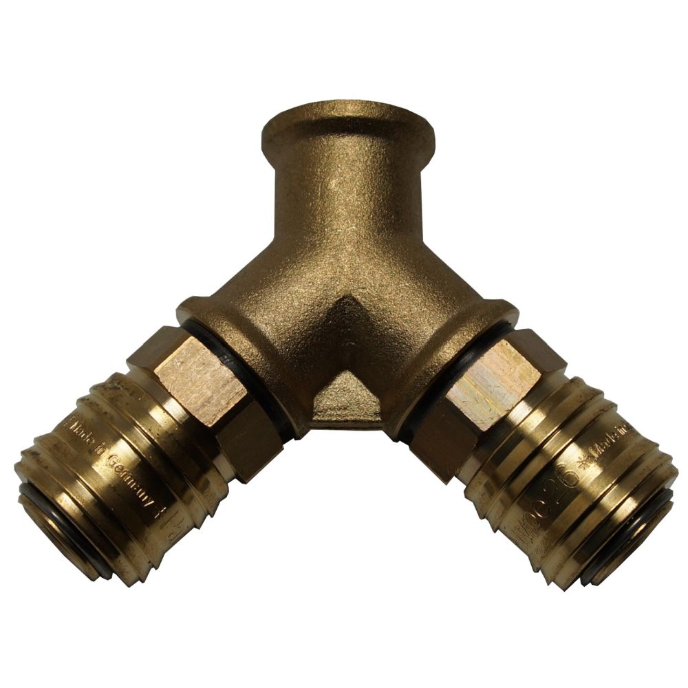 Produktbild AEROTEC Verteiler mit 2 Kupplungen BL 3/8" IG lose