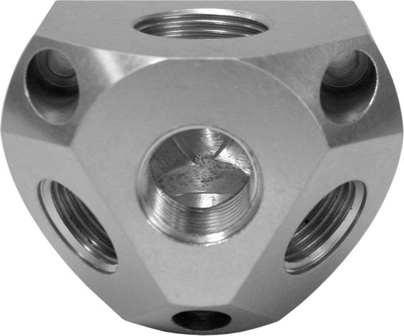 Produktbild AEROTEC Luftverteilerdose Alu  3/4"  incl. 2 Stopfen bild 3