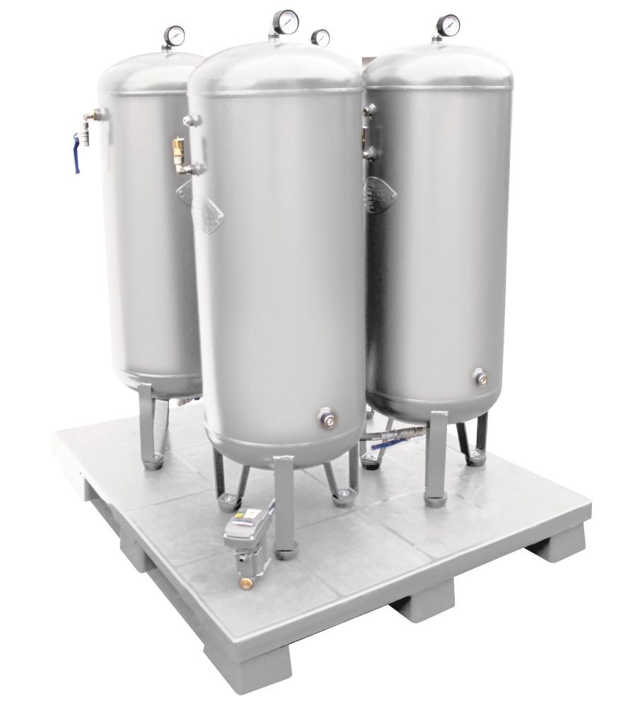 Produktbild AEROTEC Kesselbatterie bestehend aus 4 x 90 Liter verzinkten Druckluftbehälter