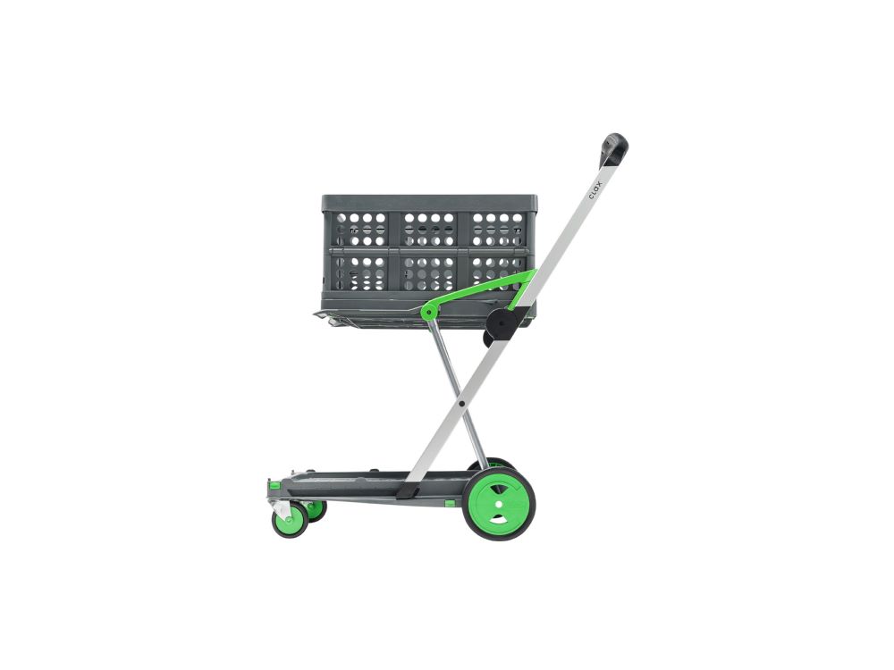 Produktbild Clax Trolley green edition mit faltbarer Box 46 Liter grey edition bild 2