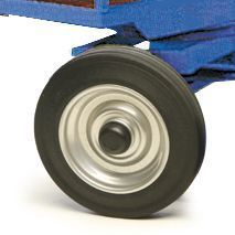 Produktbild Protaurus Ersatzrad aus Vollgummi 250 x 60 mm Nabenlänge 65 mm Kugellager bild 2