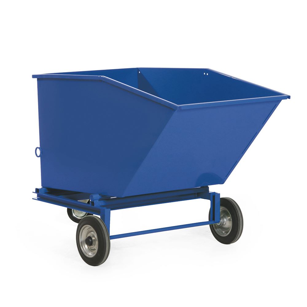 Produktbild Rotauro Blechkasten Wagen mit 400 Liter Inhalt auf Vollgummireifen Schütte 842 mm