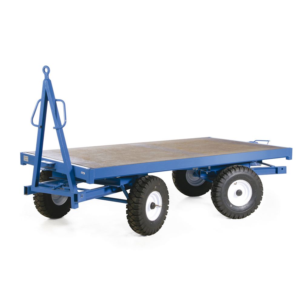 Produktbild Rotauro Industrieanhänger Doppel Drehschemel Lenkung 5000 kg Last 2000 x 1000 mm