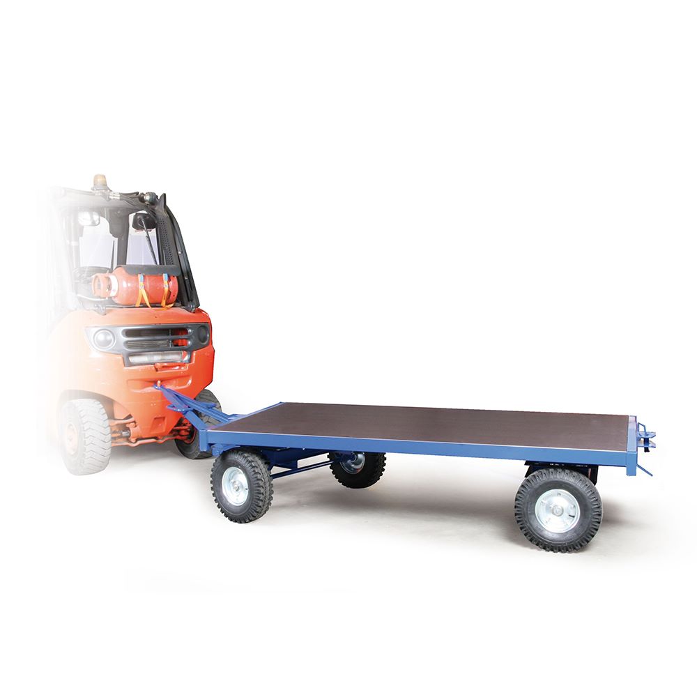 Produktbild Rotauro Industrieanhänger mit Luftbereifung und Lenkung bis 5000 kg 2500 x 1250 mm bild 2