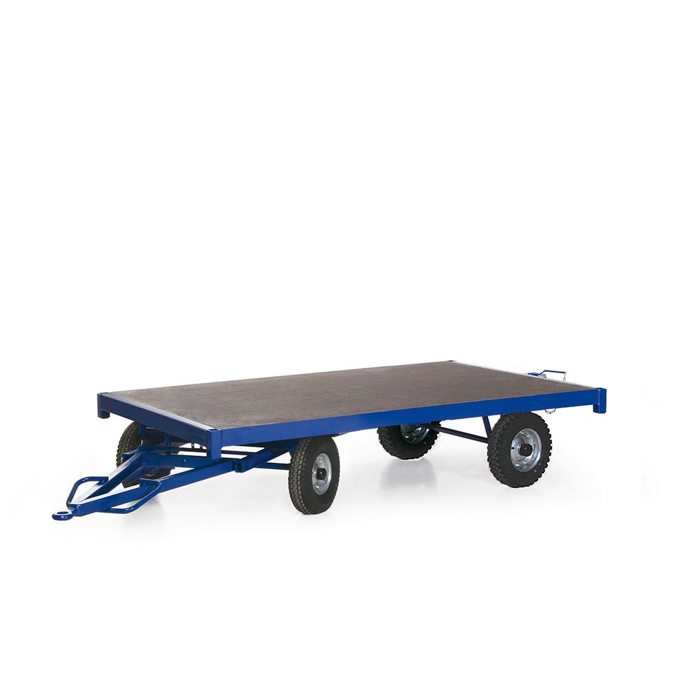 Produktbild Rotauro Industrieanhänger mit Luftbereifung und Lenkung bis 5000 kg 2500 x 1250 mm bild 4