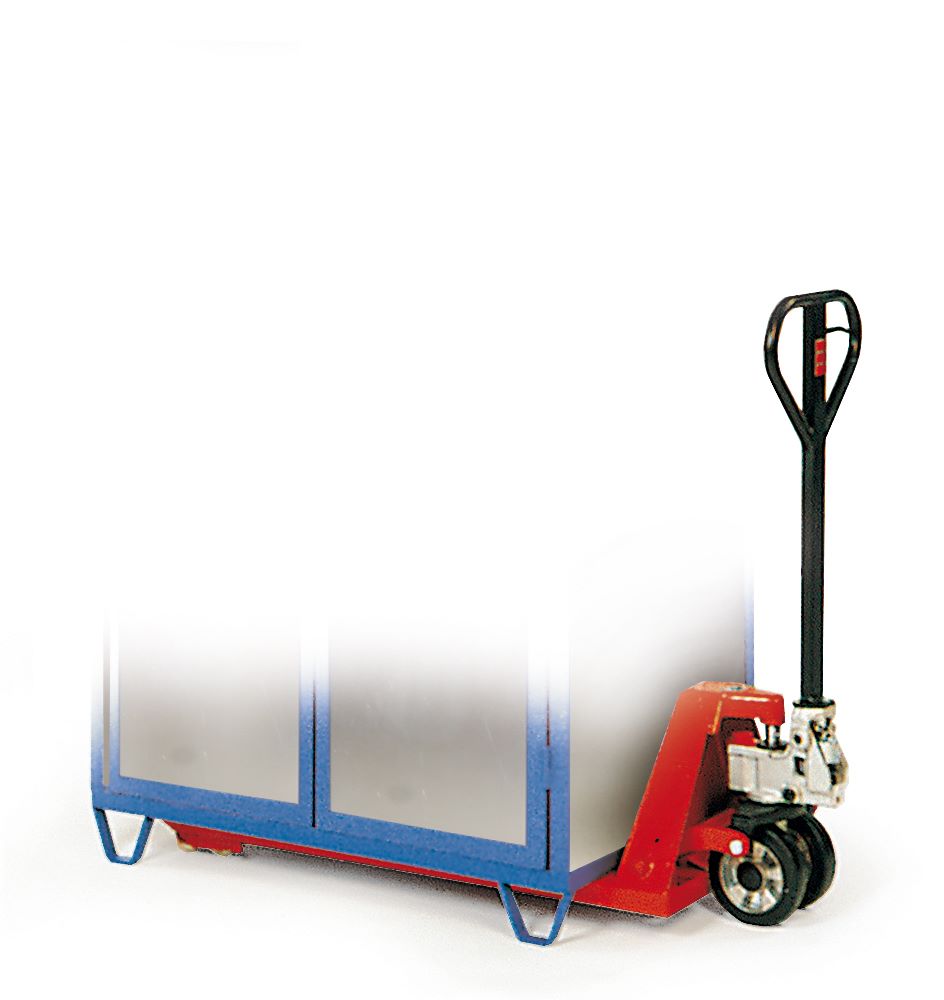 Produktbild Rotauro Schrankwagen für Hebelroller 2 x Bockrollen 1000 x 700 mm bild 2