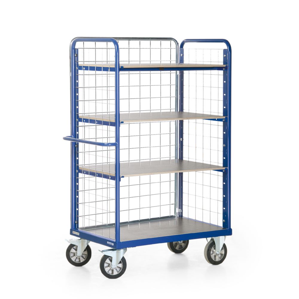 Produktbild Rotauro Schwerlast Etagenwagen 4 Ladeflächen je 200 kg 1790 x 800 x 1800 mm RAL 5010 bild 1