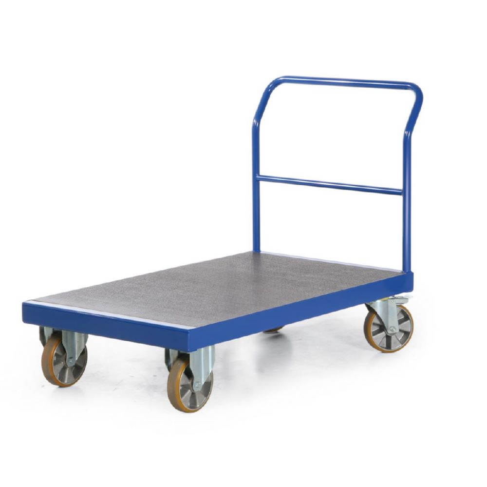 Produktbild Rotauro Schwerlast Plattformwagen Serie R bis 2200 kg 1 Schiebebügel 2000 x 800 mm bild 3