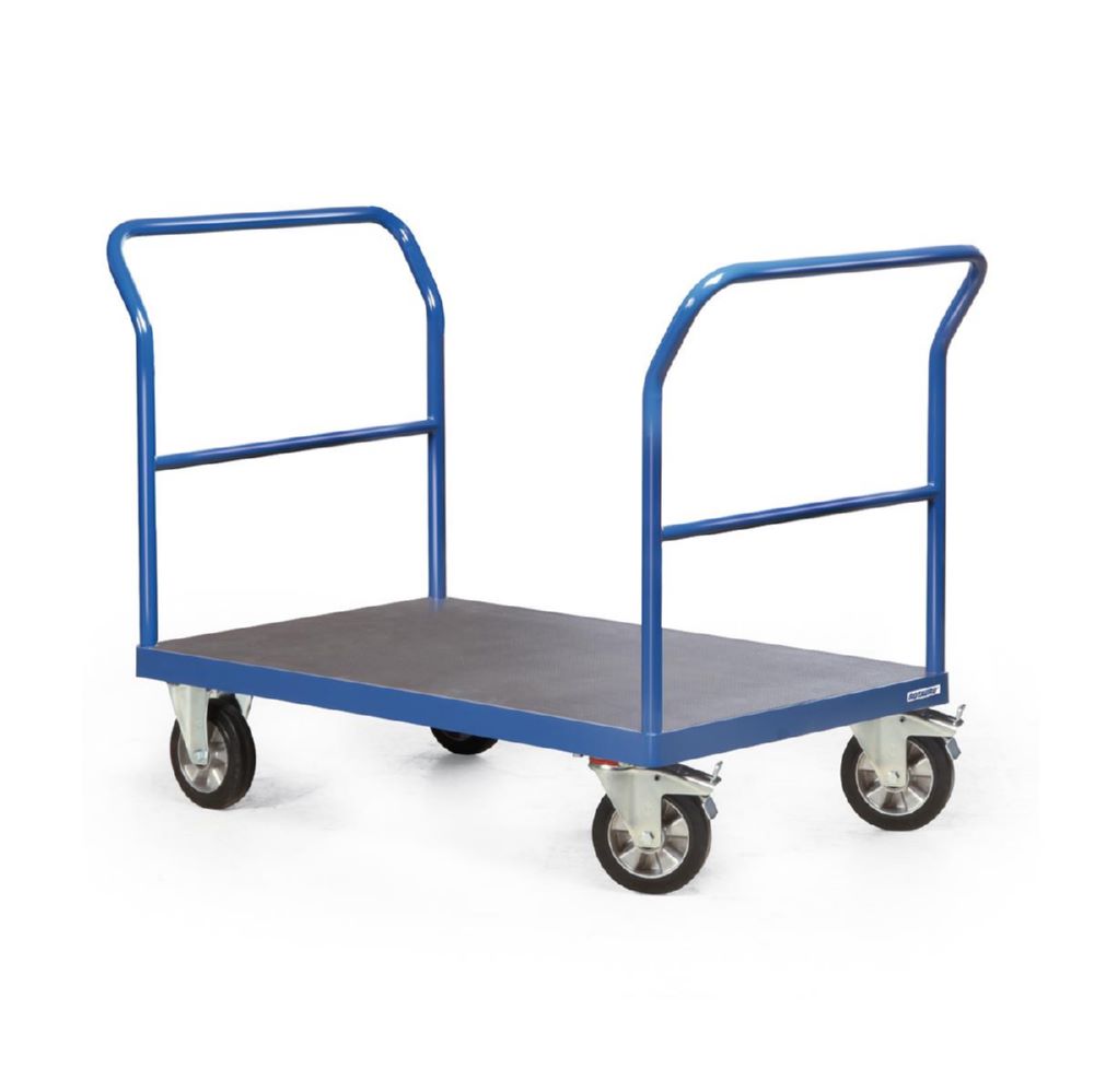 Produktbild Rotauro Schwerlast Plattformwagen Serie R mit 2 Schiebebügel 1200 x 800 mm bild 2