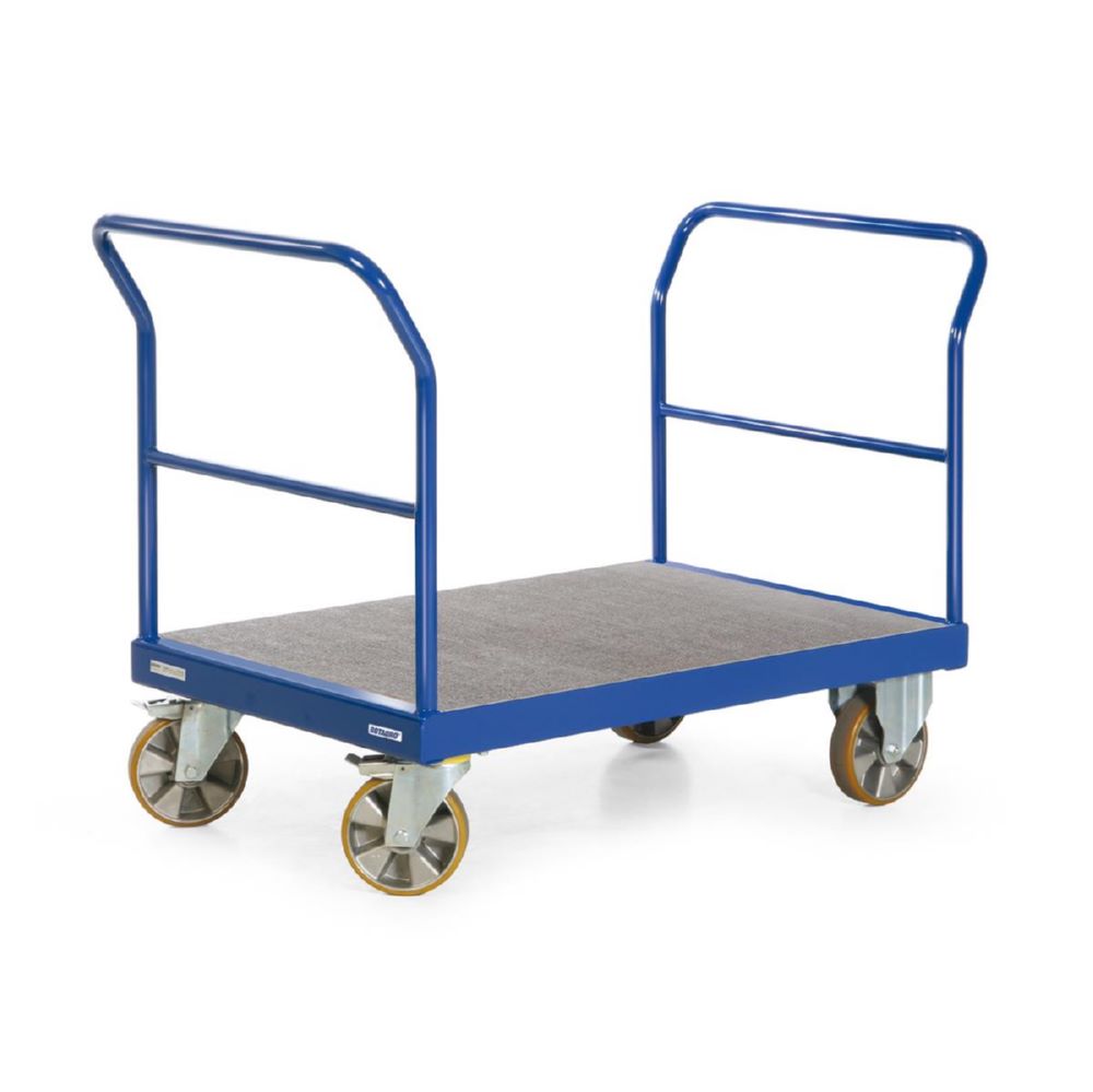 Produktbild Rotauro Schwerlast Plattformwagen Serie R2200 2 Schiebebügel 2000 x 800 mm