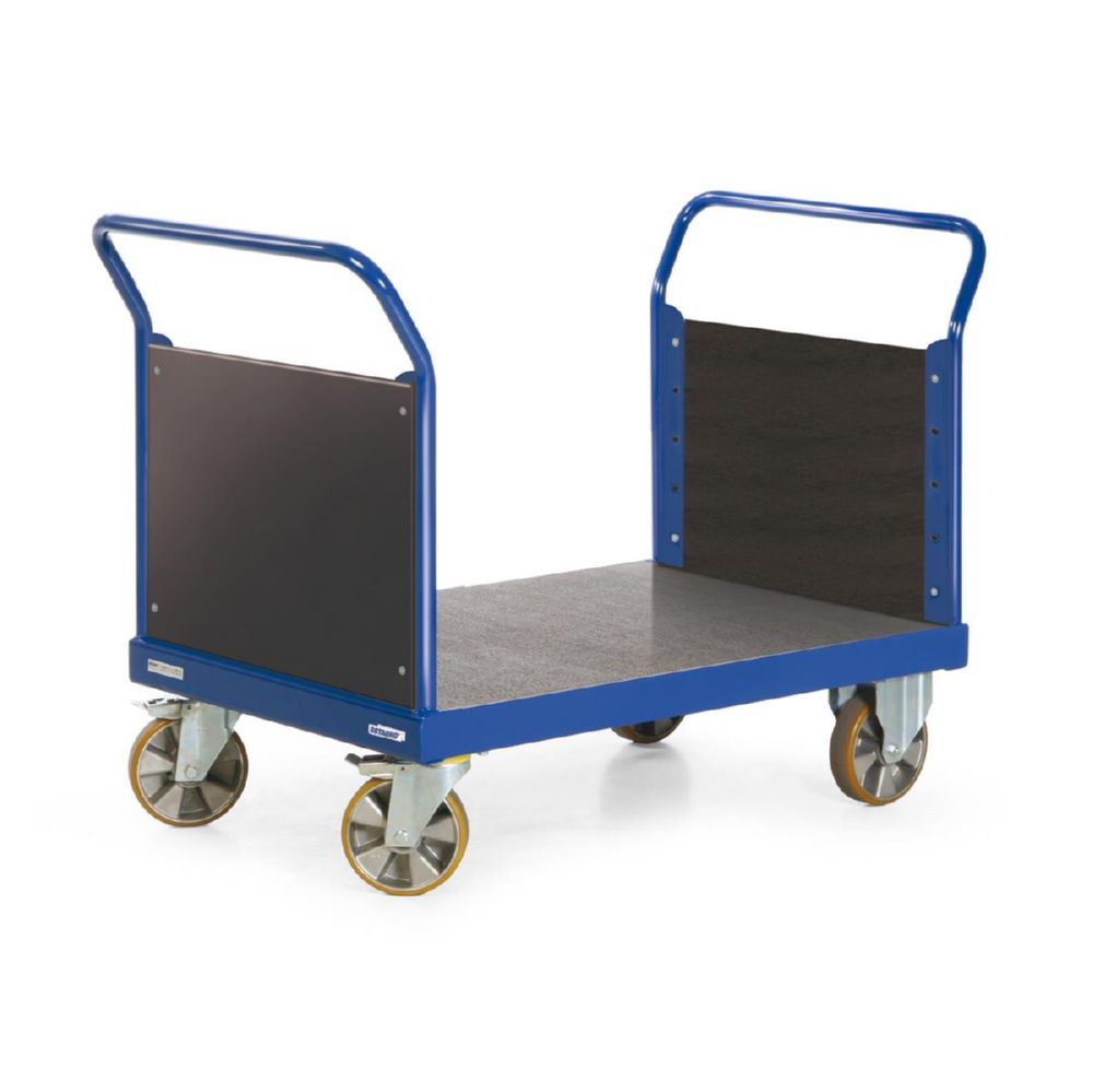 Produktbild Rotauro Schwerlast Plattformwagen Serie R2200 mit 2 Holzstirnwände 1200 x 800 mm
