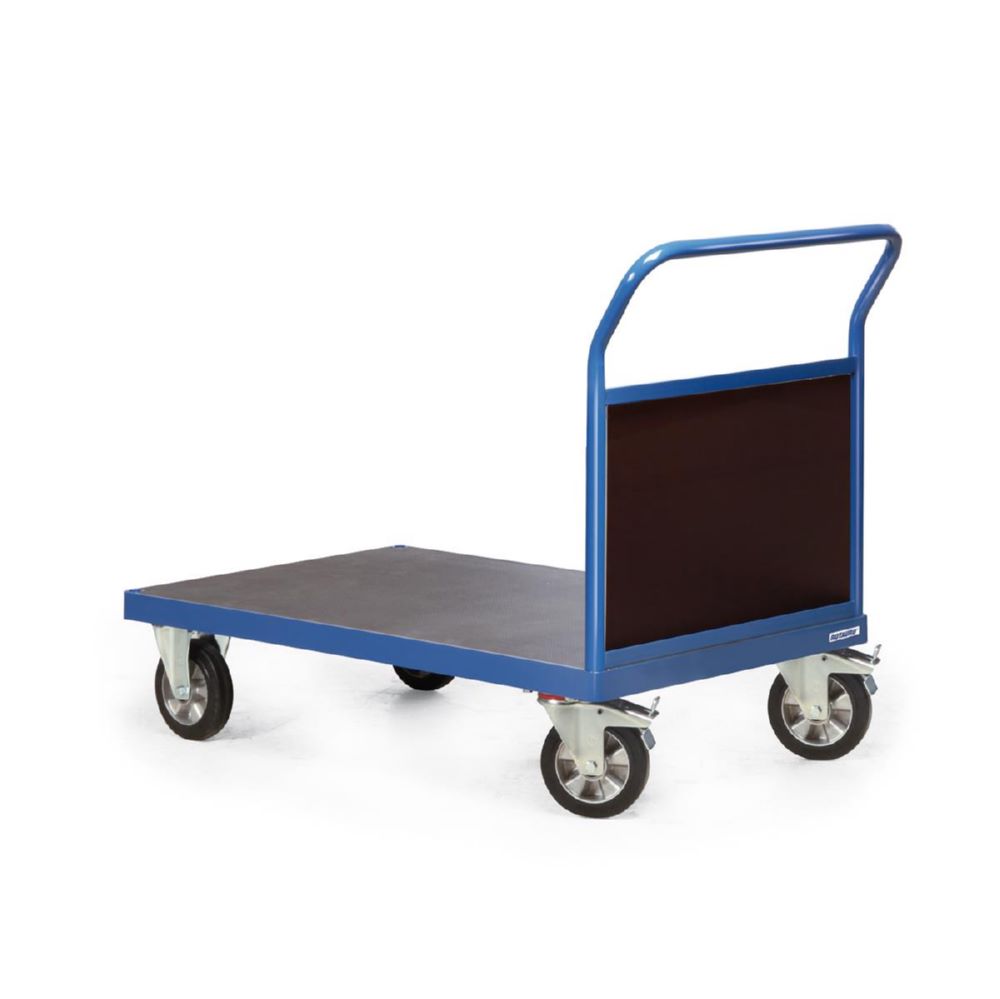 Produktbild Rotauro Schwerlast Plattformwagen Serie R Stirnwand aus Holz Fläche 2000 x 800 mm bild 2