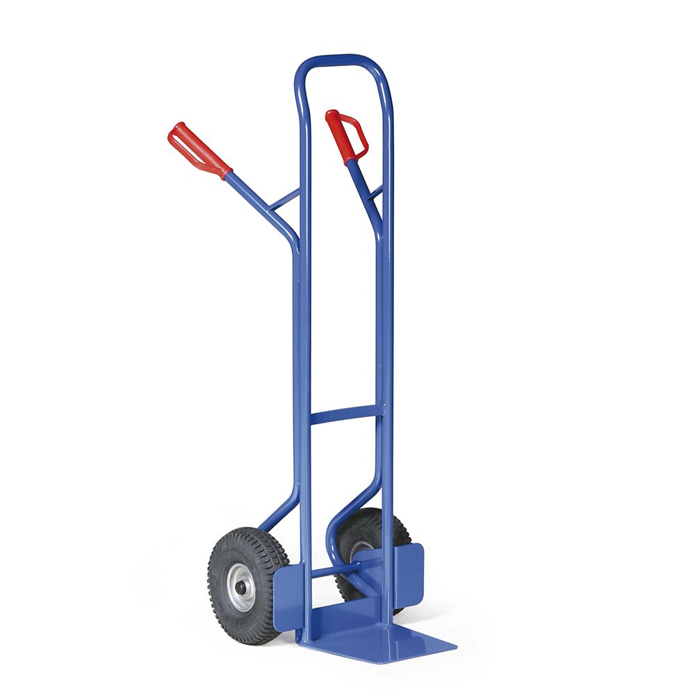 Produktbild Rotauro Stahlrohr Stapelkarre bis 350 kg belastbar 2 Luftreifen Höhe 1370 mm