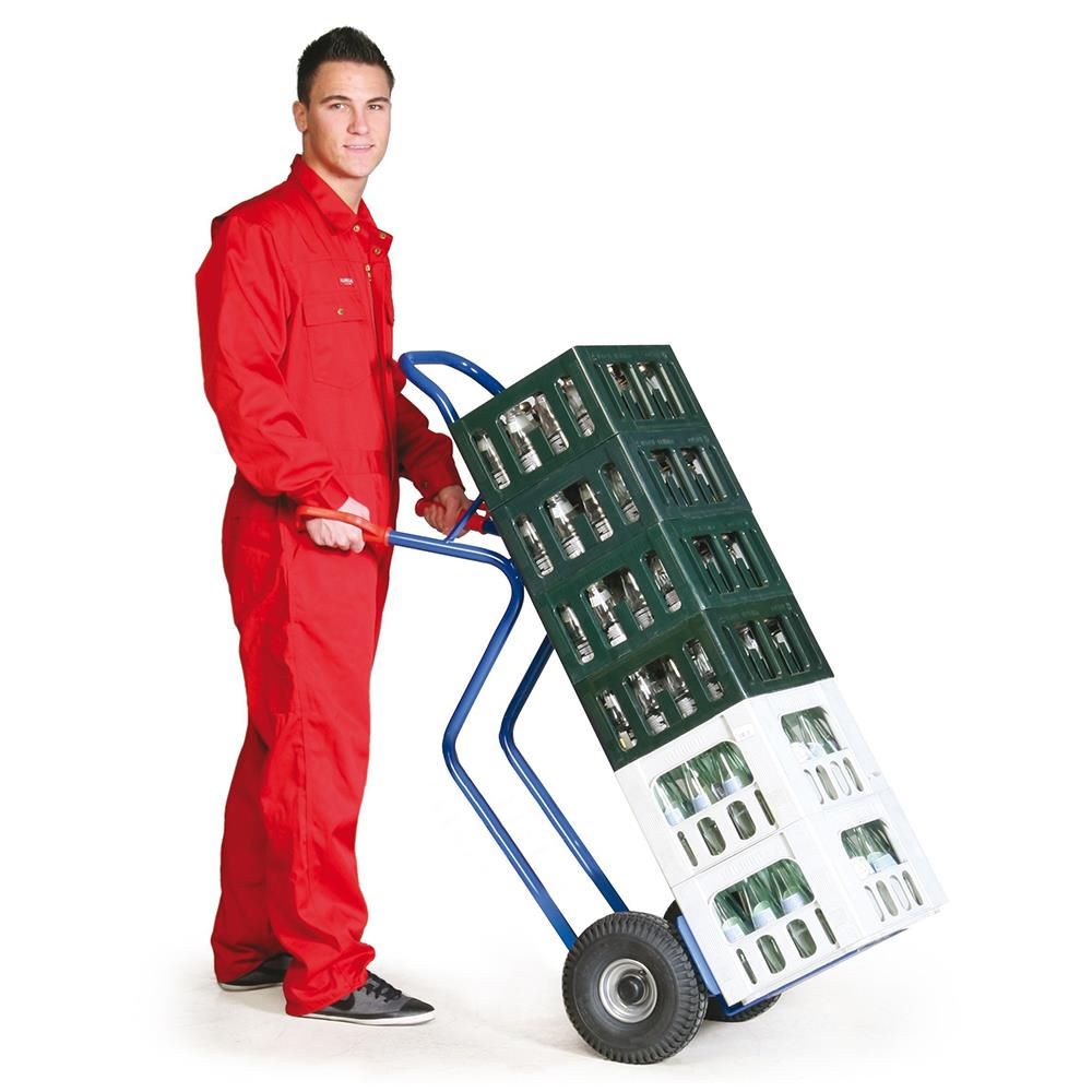 Produktbild Rotauro Stahlrohr Stapelkarre bis 350 kg Stahlfelgen Höhe 1370 mm bild 2