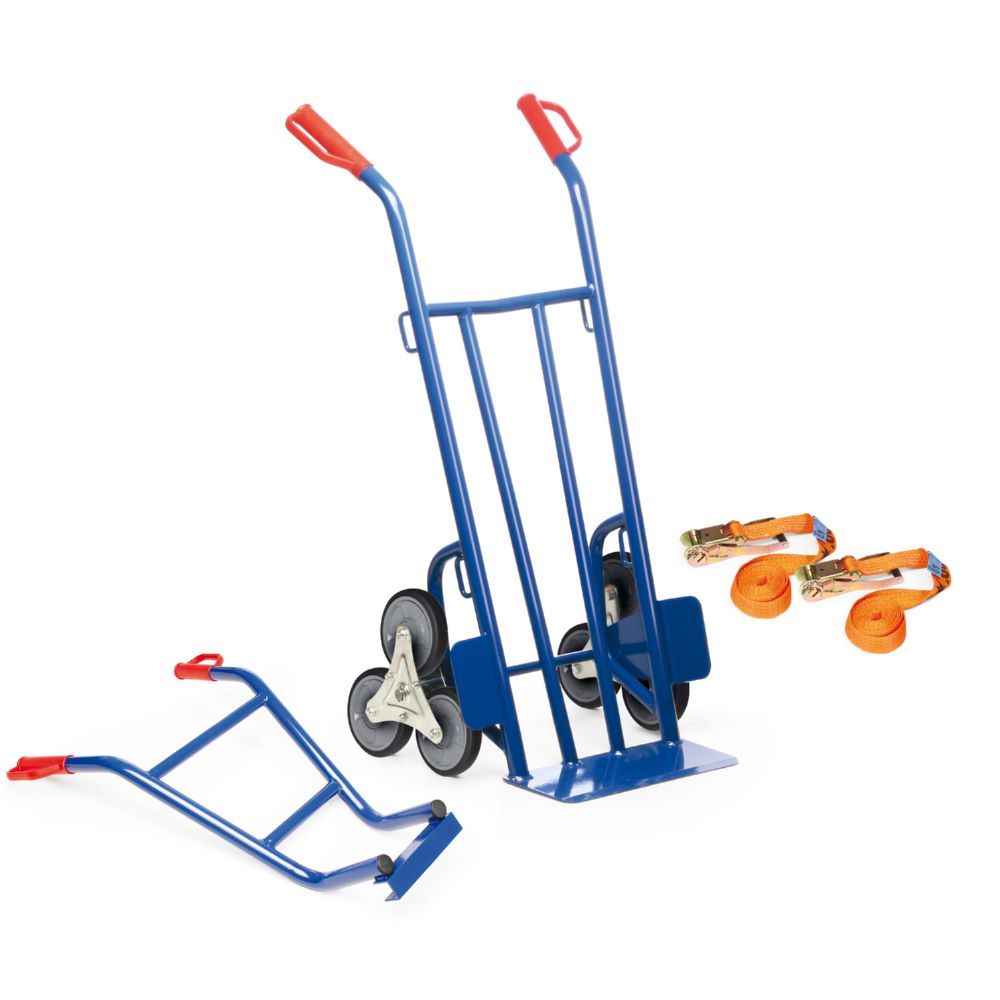 Produktbild Rotauro Treppen Sackkarre Set 1 Dreistern Schaufel 400 x 155 mm Last 300 kg