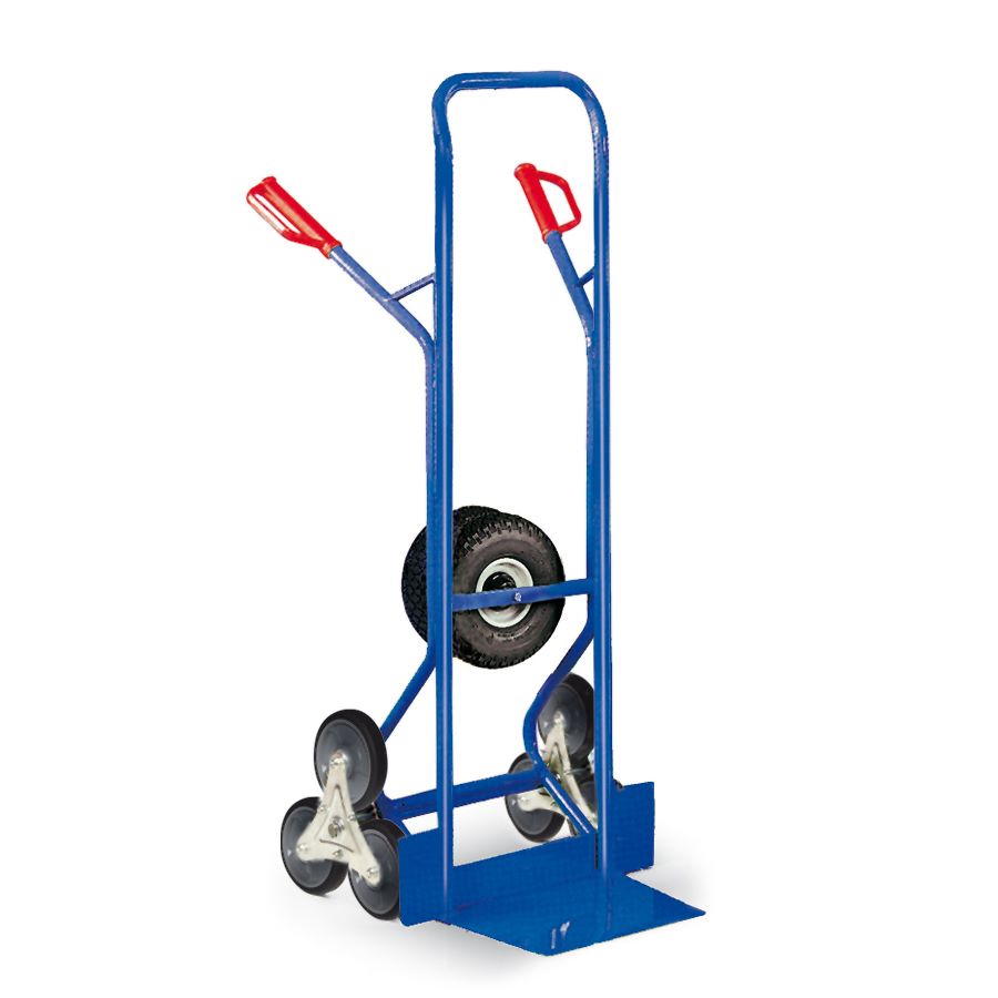 Produktbild Rotauro Treppen Stapelkarre Dreistern mit Lufträder bis 300 kg Last Höhe 1345 mm